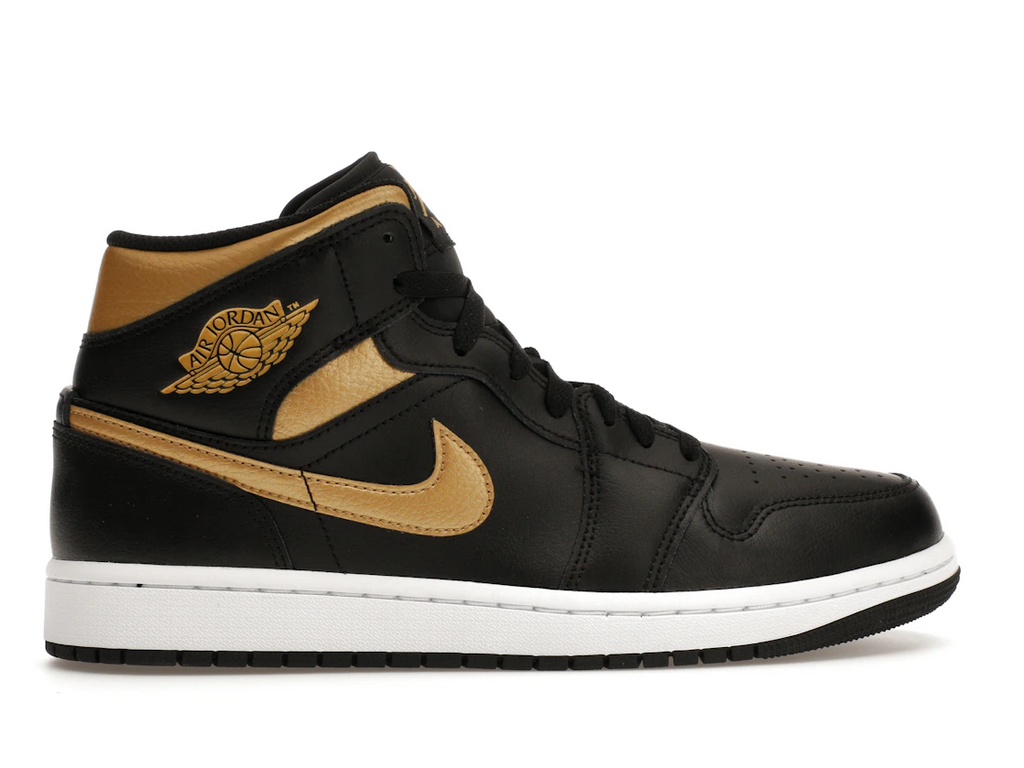 tenisky a boty Jordan 1 Mid Black Metallic Gold DQ8426-071 ADONIO