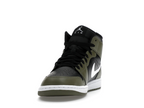 Air Jordan 1 Mid Black White Olive