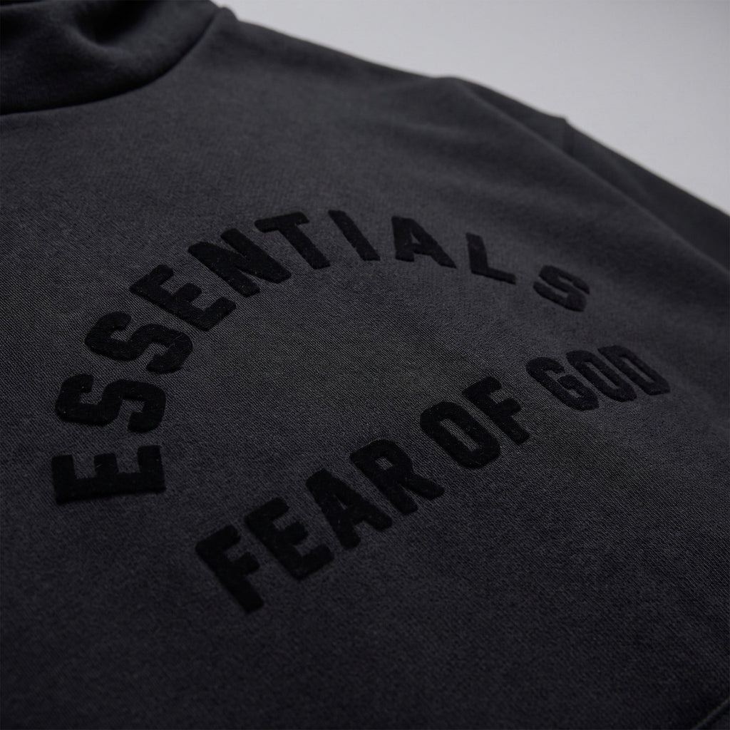 Fear of God Essentials Arch Logo Hoodie Jet Black 192SP232050F ADONIO
