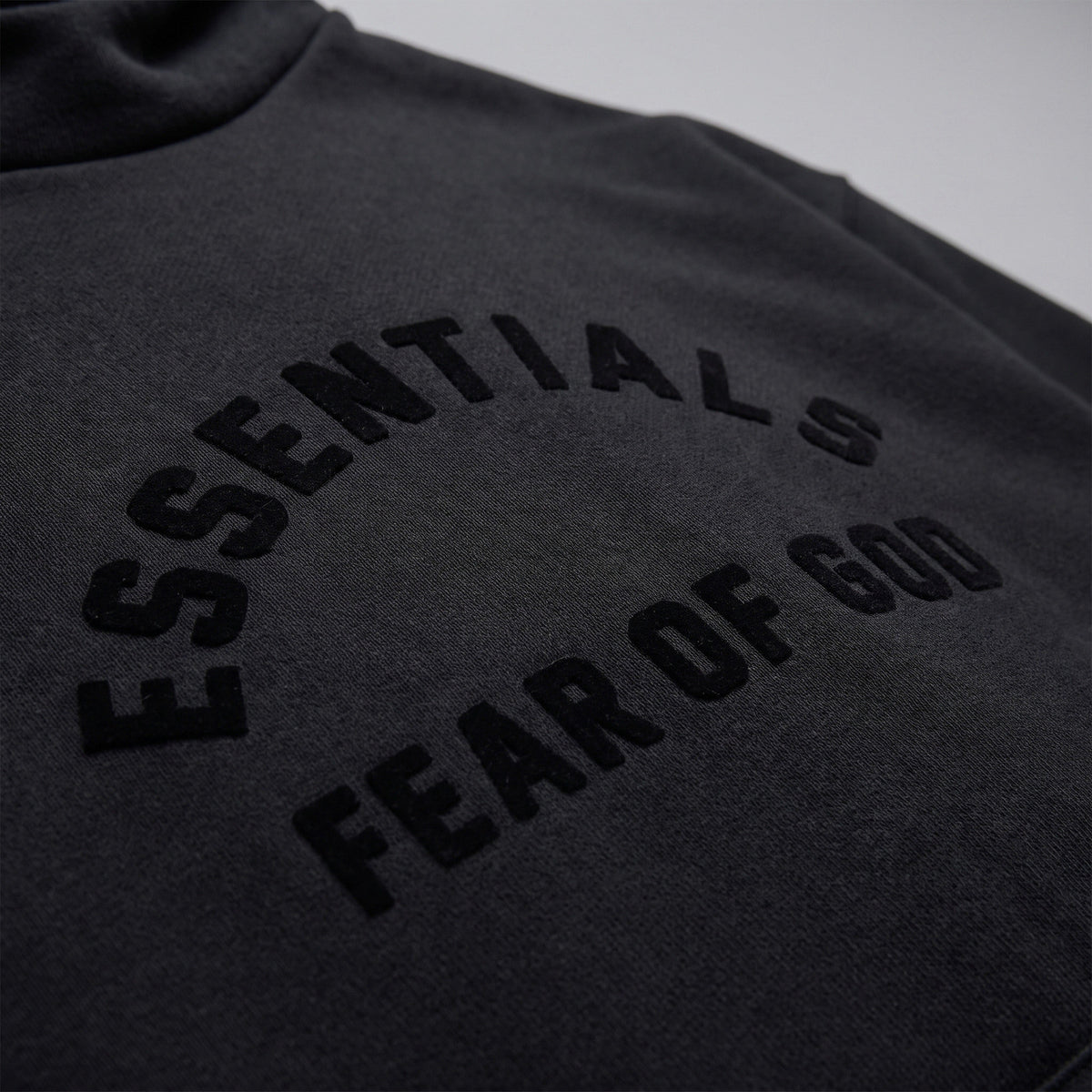 Fear of God Essentials Arch Logo Hoodie Jet Black 192SP232050F ADONIO