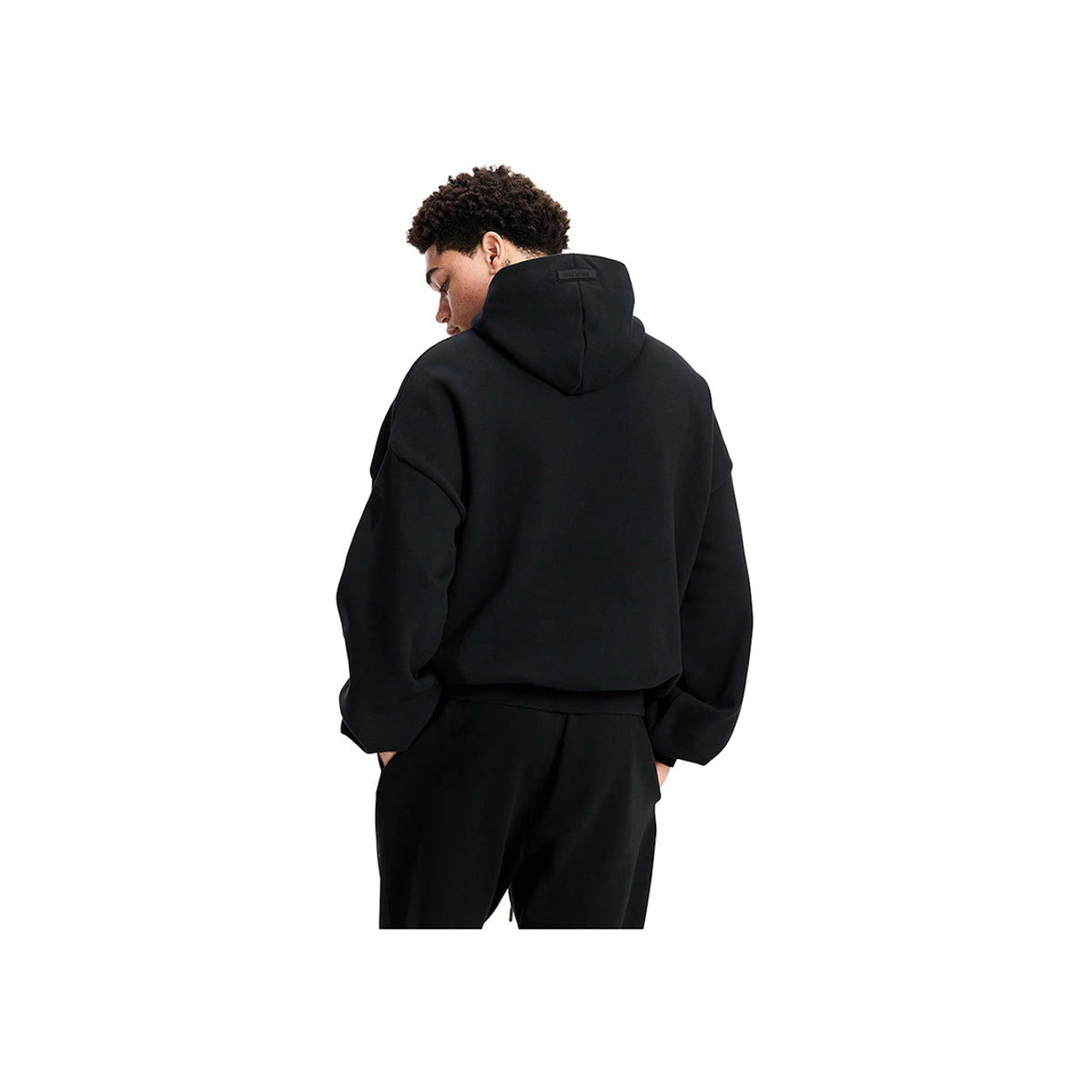 Fear of God Essentials Arch Logo Hoodie Jet Black 192SP232050F ADONIO