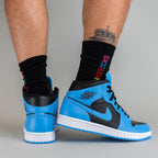 Jordan 1 Mid University Blue Black