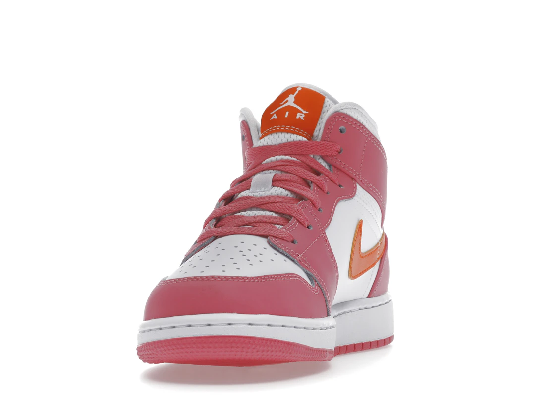 Air Jordan 1 Mid Pinksicle Safety Orange (GS)