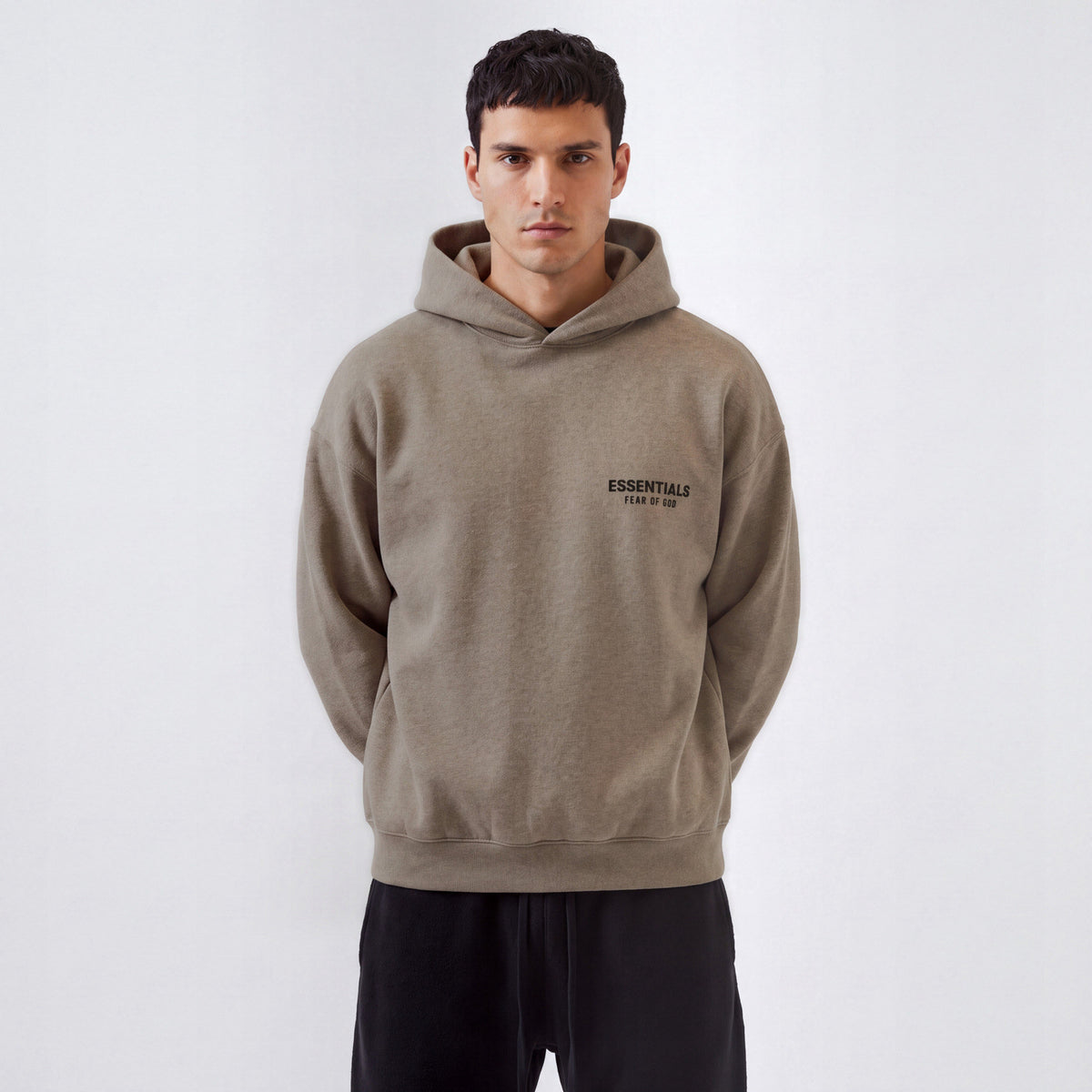 Fear of God Essentials S24 Fleece Hoodie Heather Grey 192HO246259F ADONIO