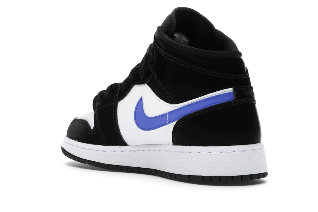 Jordan 1 Mid Black Racer Blue White (GS)
