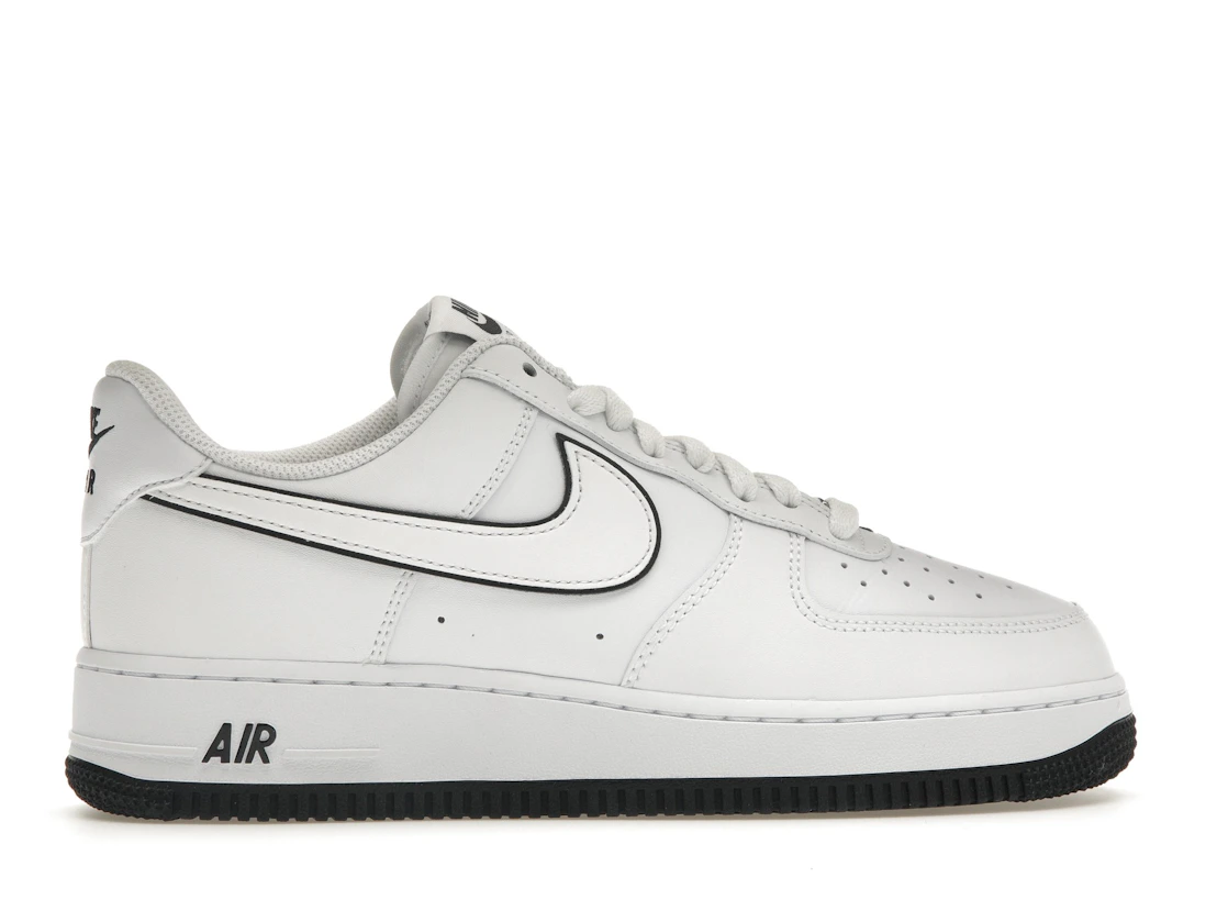 Nike Air Force 1 '07 Low White Black Outline Swoosh
