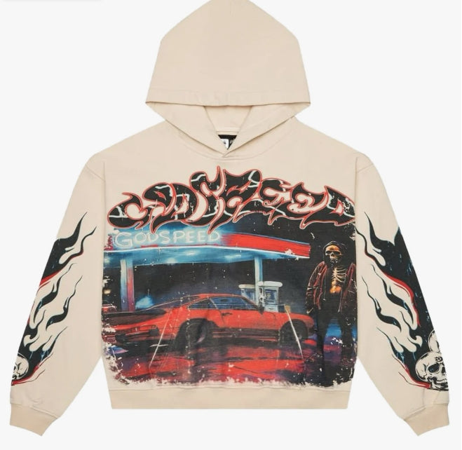 Godspeed Pitstop Hoodie Bone