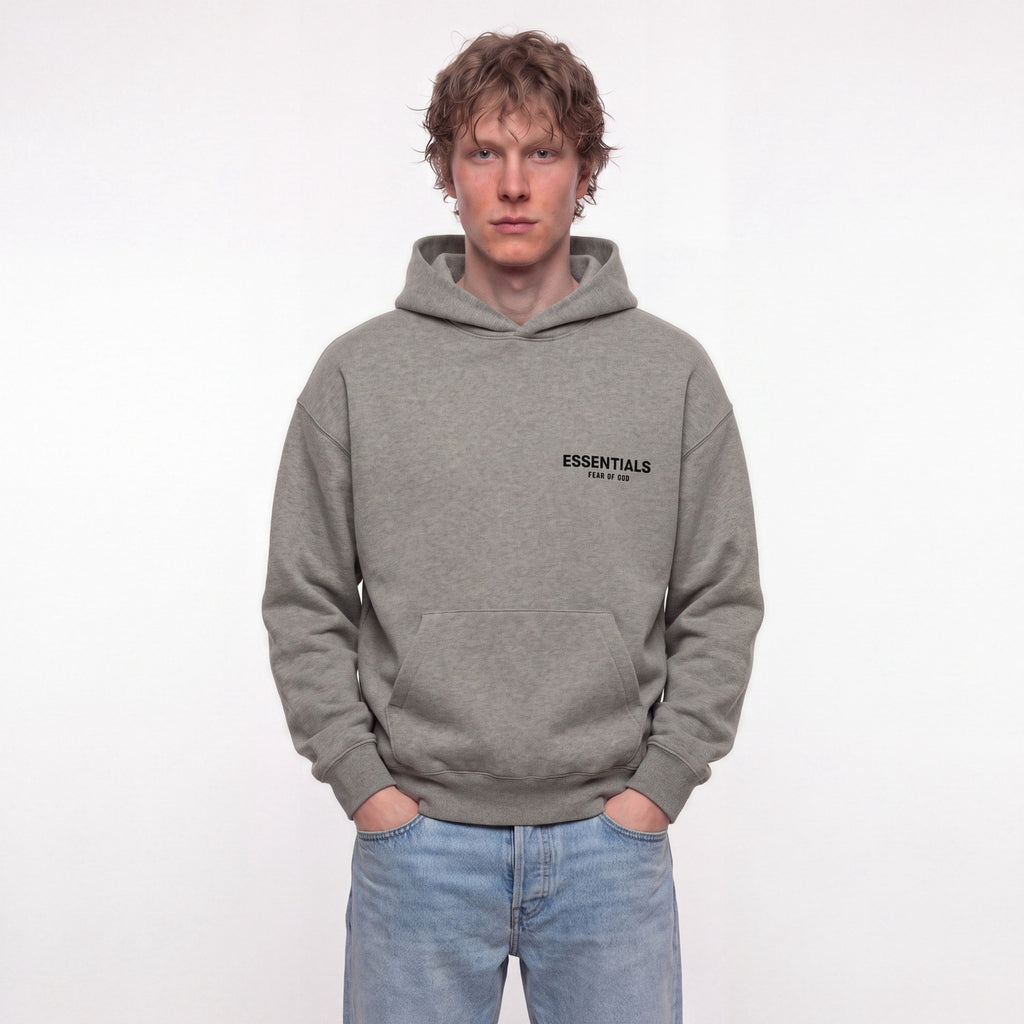 Fear of God Essentials S22 Hoodie Dark Oatmeal 192BT212113F ADONIO