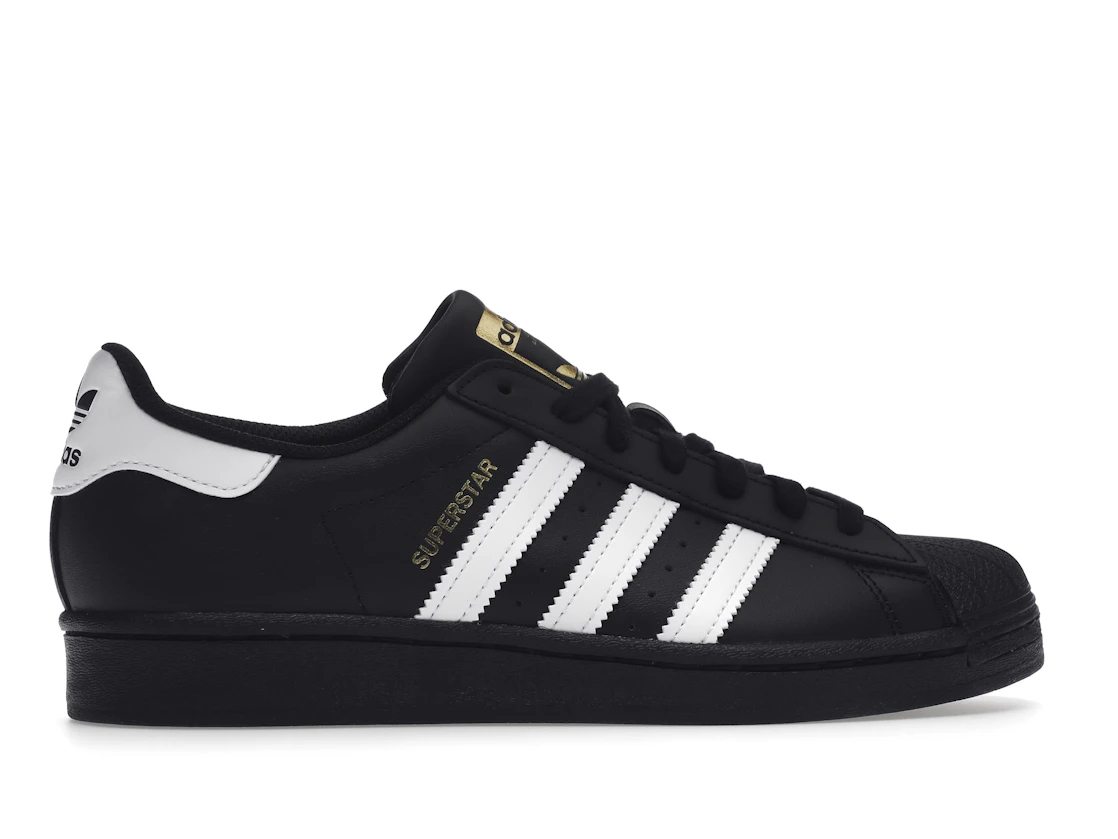adidas Superstar Core Black Cloud White Gold