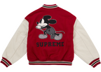 Supreme Number (N)ine Mickey Varsity Jacket Red