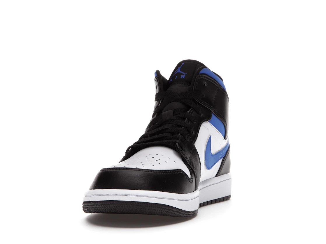 Jordan 1 Mid White Black Racer Blue