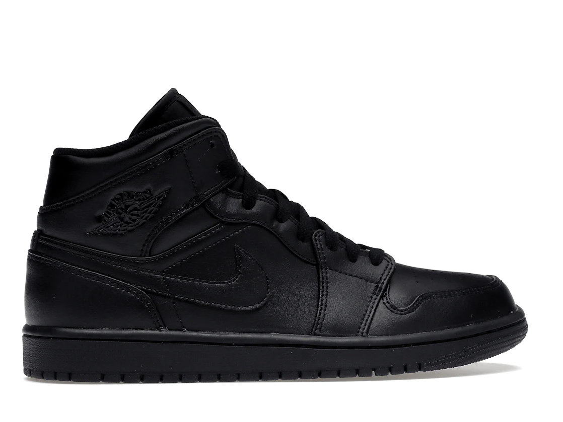 Jordan 1 Mid Triple Black