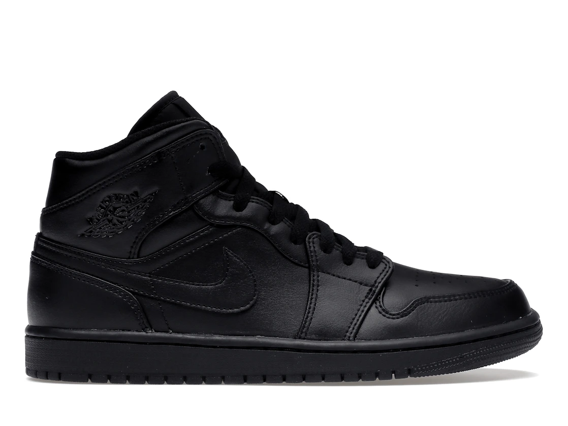 Jordan 1 Mid Triple Black