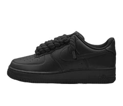 Nike Air Force 1 Black Low 07 Rope Laces Black
