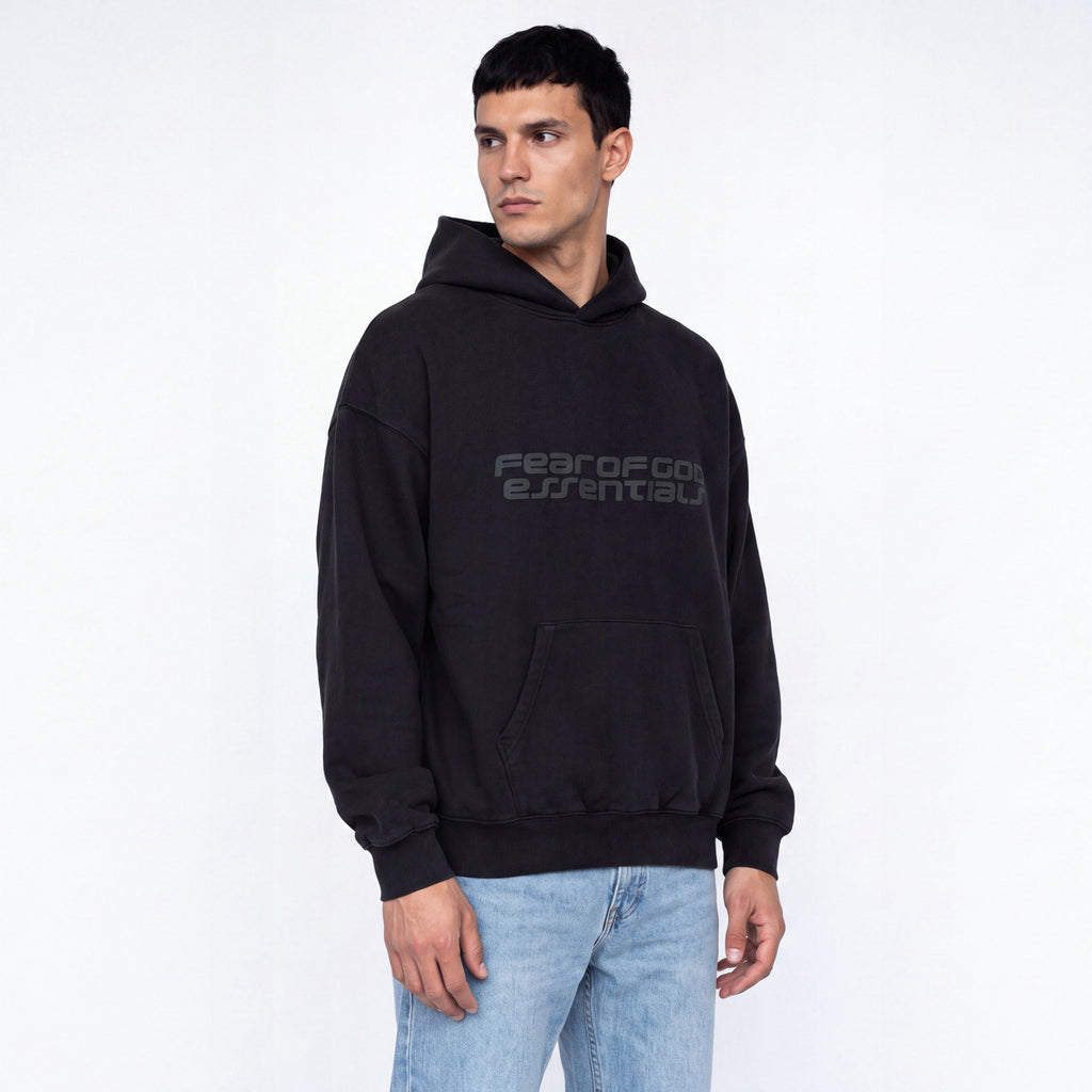 Fear of God Essentials 90s Hoodie Vintage Black ADONIO