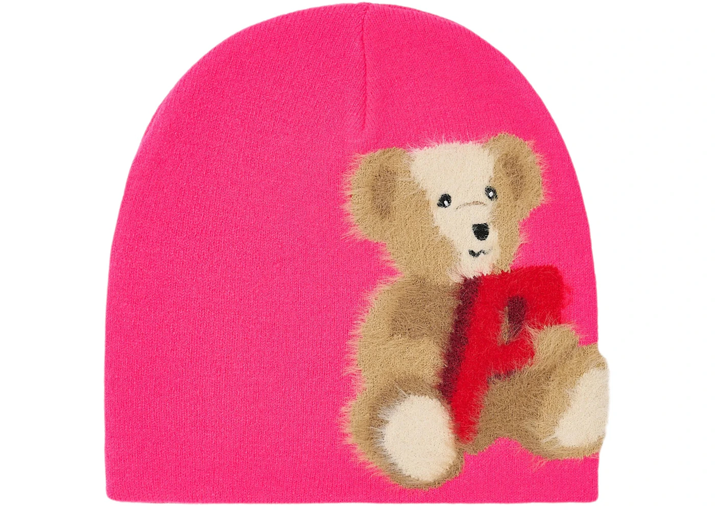 Palace P Bear No Cuff Beanie Pink