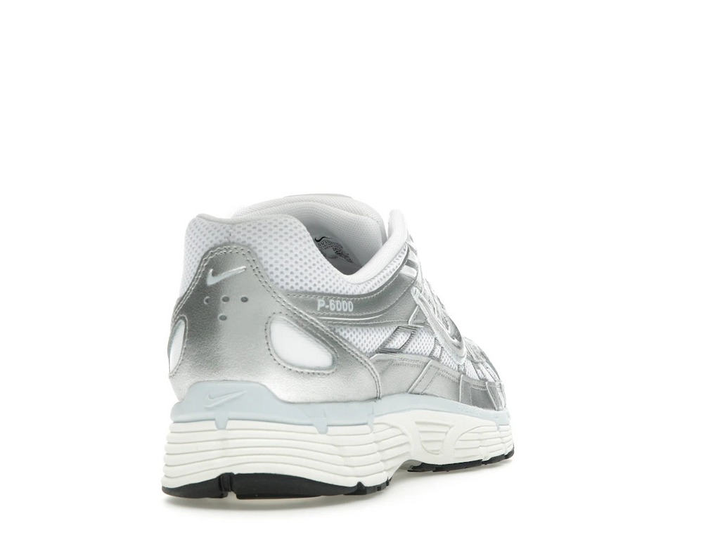 Nike P-6000 White Blue Tint Sail Metallic Silver (W)