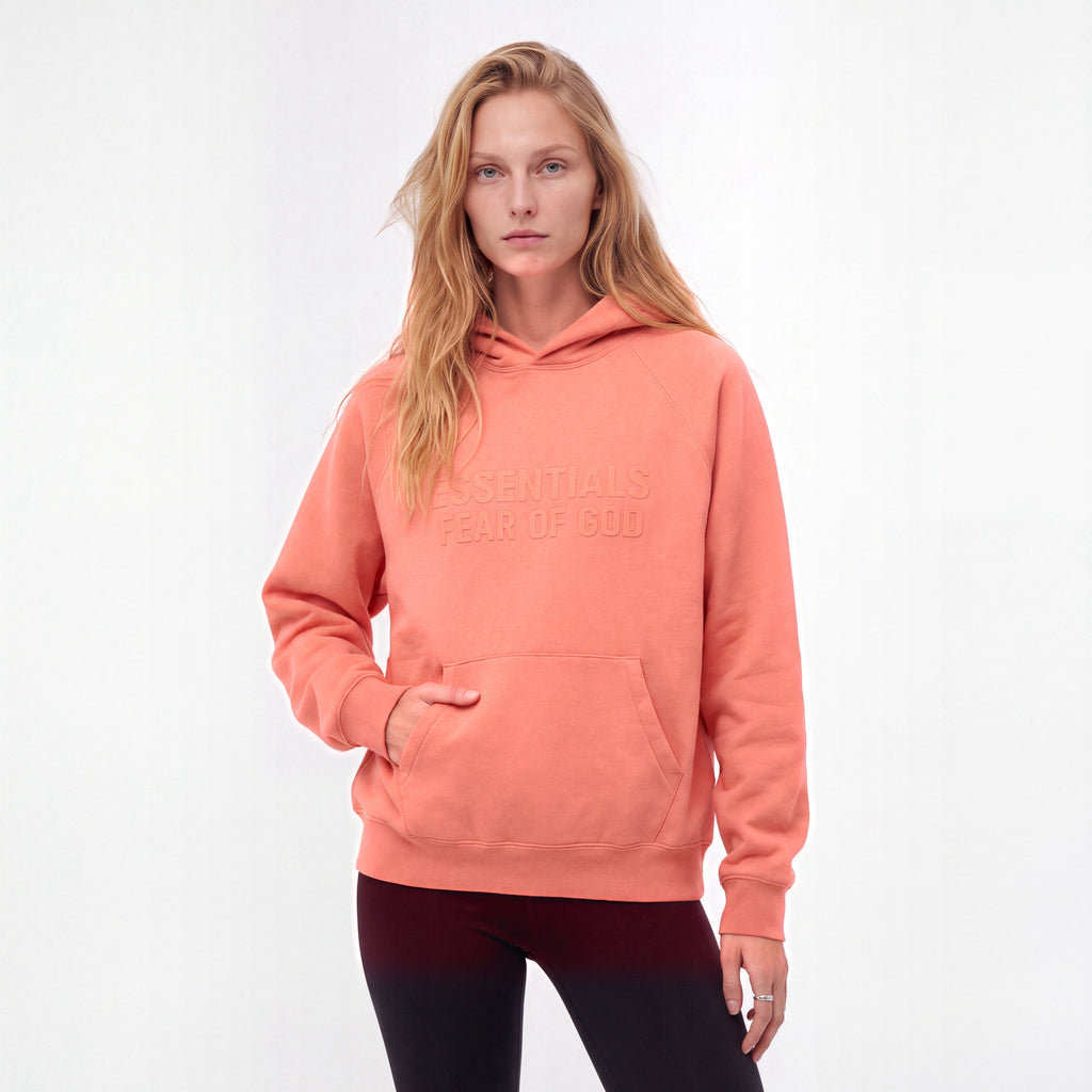 Fear of God Essentials Hoodie Coral 192SU222052F ADONIO