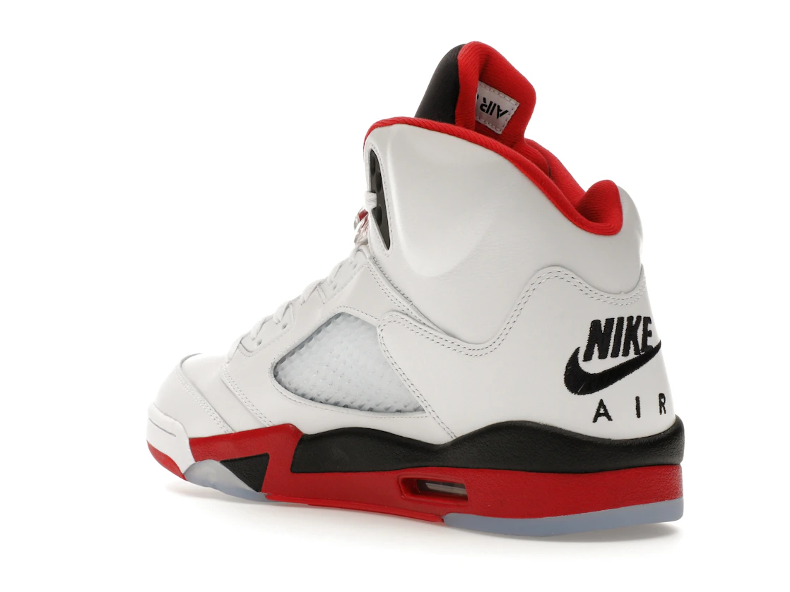 Jordan 5 Retro Fire Red Black Tongue (2025)