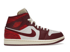 Jordan 1 Mid SE Tiki Leaf Team Red (W)