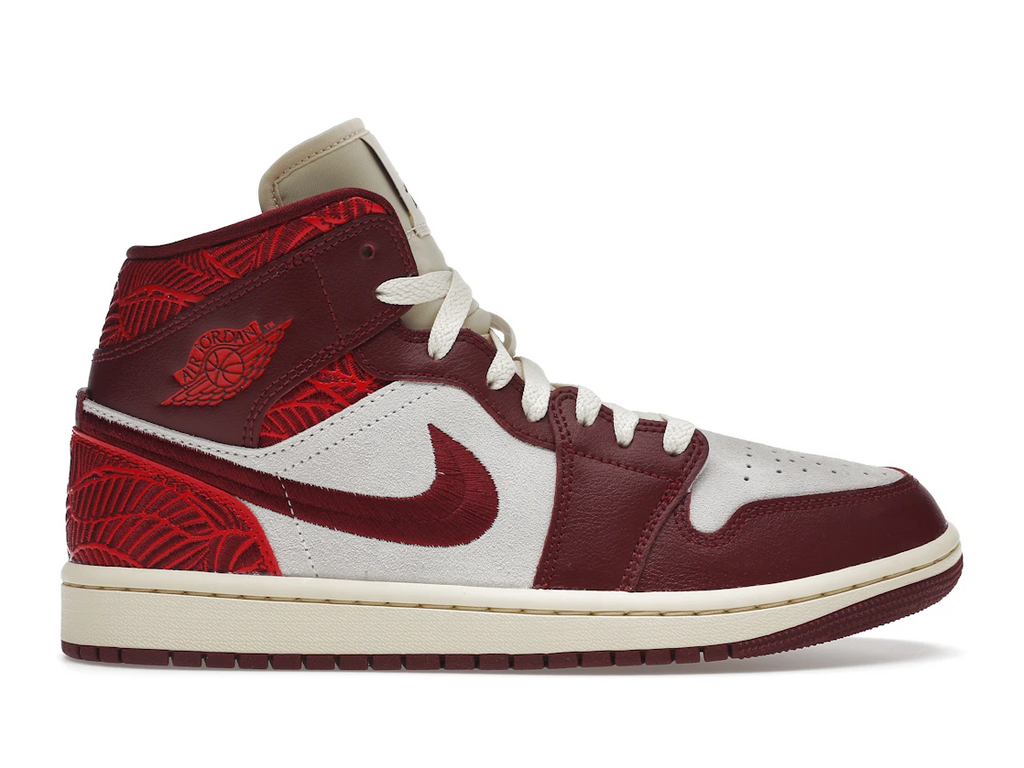 Jordan 1 Mid SE Tiki Leaf Team Red (W)