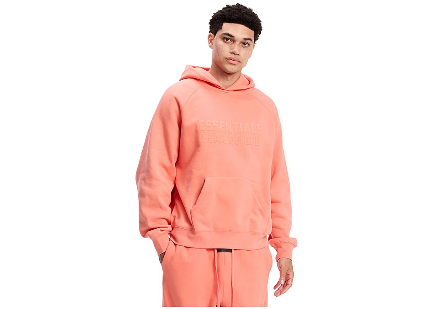 Fear of God Essentials Hoodie Coral