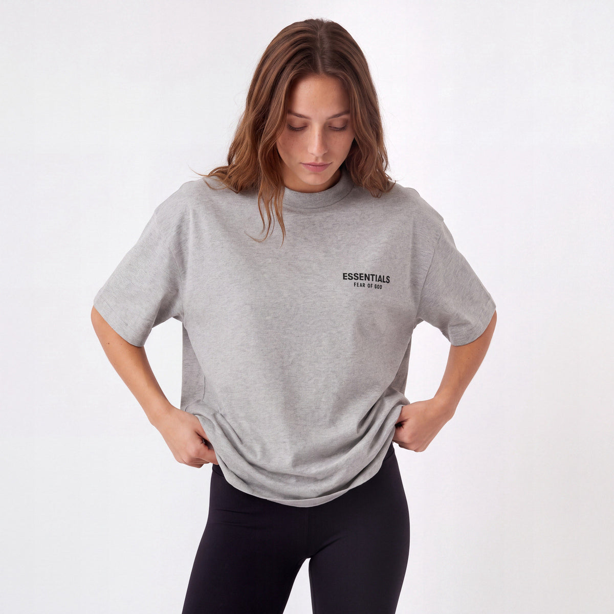 tričko Fear of God Essentials S24 T-Shirt Light Heather ADONIO