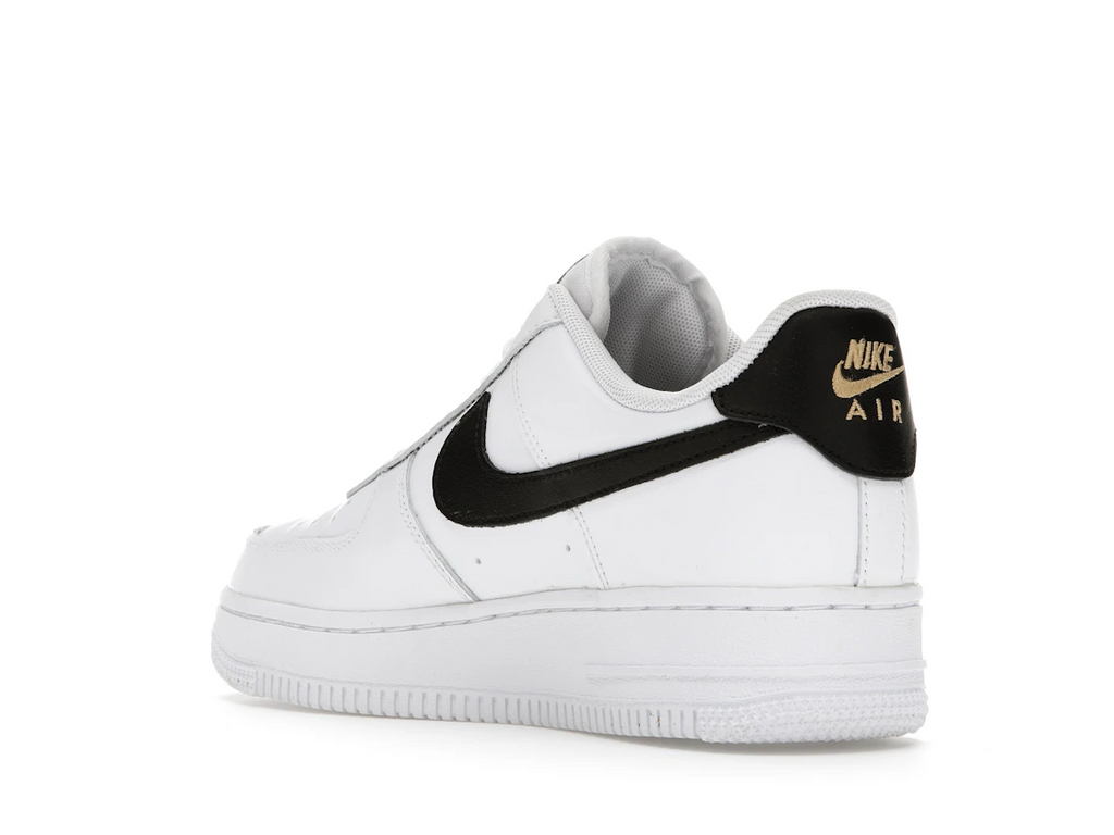 tenisky a boty Nike Air Force 1 Low '07 Essential White Black Gold Mini Swoosh (W) CZ0270-102 ADONIO