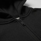 Fear of God Essentials Classic S25 Zip-Up Hoodie Glossy Jet Black ADONIO