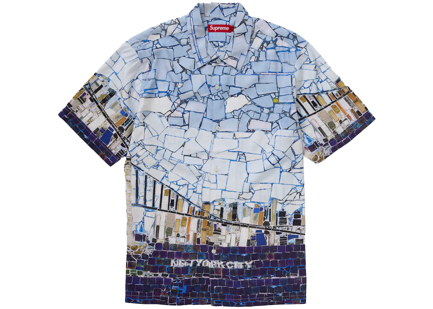 Supreme Mosaic S S Shirt Multicolor
