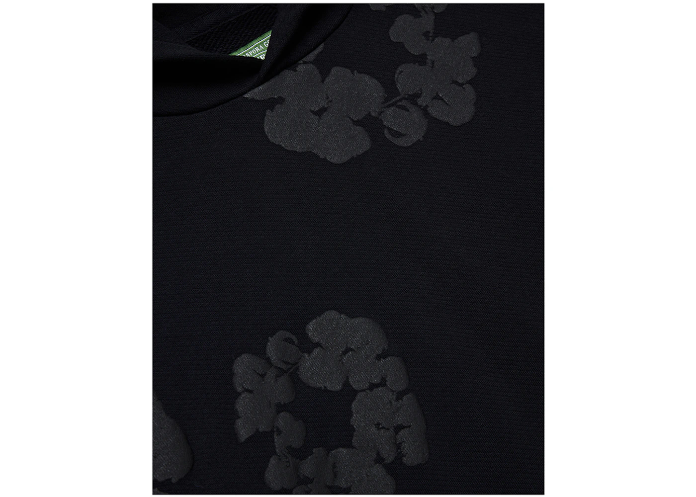 Denim Tears Cotton Wreath Hoodie Black Monochrome
