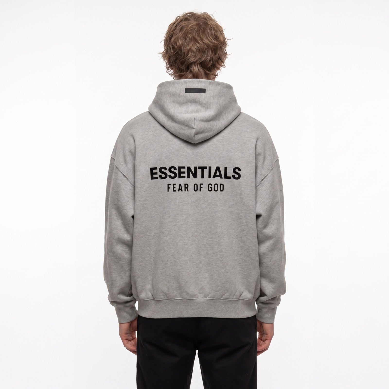 Fear of God Essentials S24 Fleece Hoodie Light Heather Grey 192HO246258F ADONIO