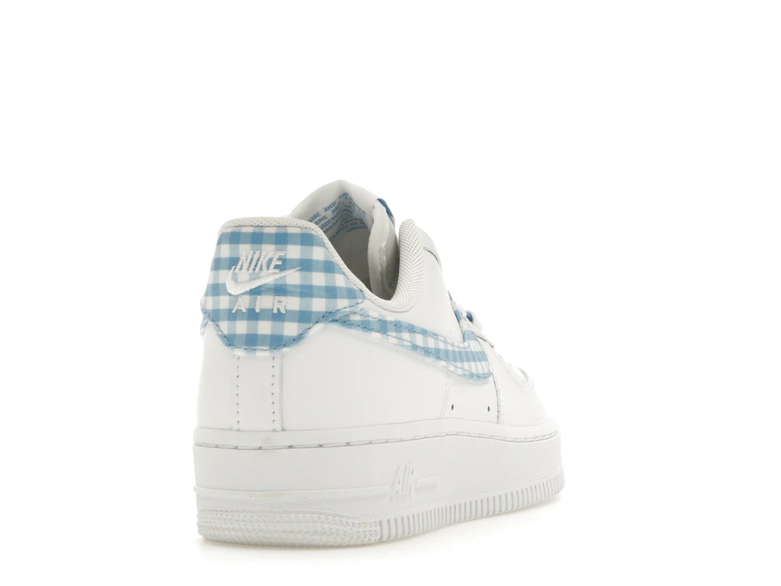 Nike Air Force 1 Low '07 Essential White University Blue Gingham