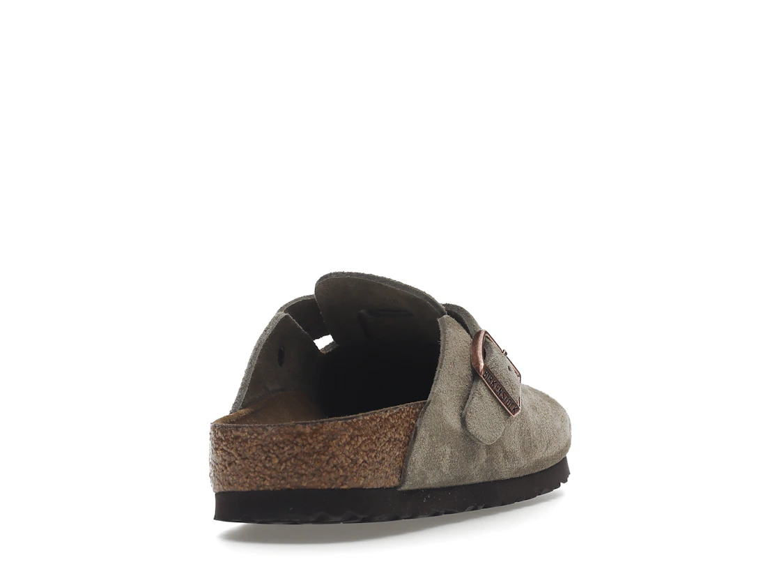 Birkenstock Boston Soft Footbed Suede Taupe (Narrow Fit)