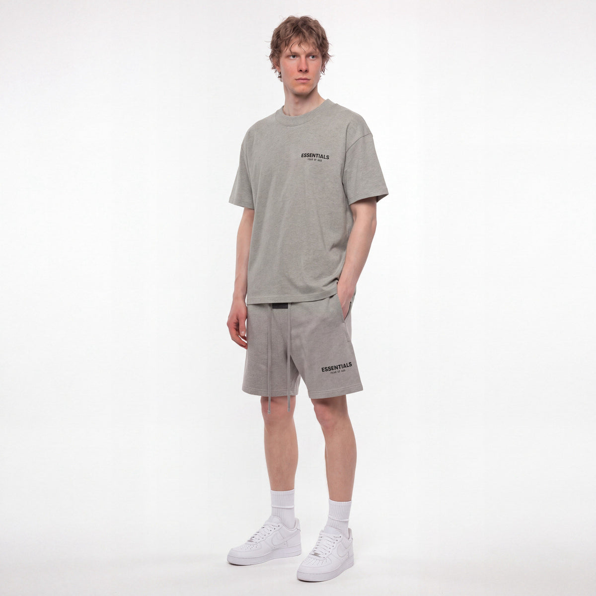 Fear of God Essentials S22 Dark Oatmeal - Letní set ADONIO