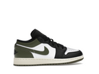 Jordan 1 Low Black Toe Medium Olive (GS)