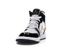 Jordan 1 Mid Patent Black White Gold
