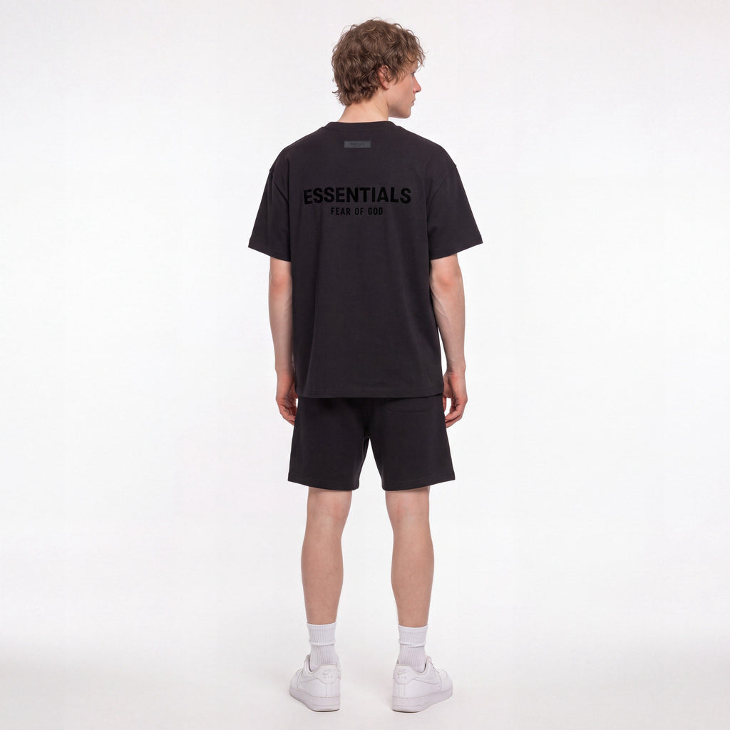 Fear of God Essentials S22 Stretch Black Limo - Letní set ADONIO