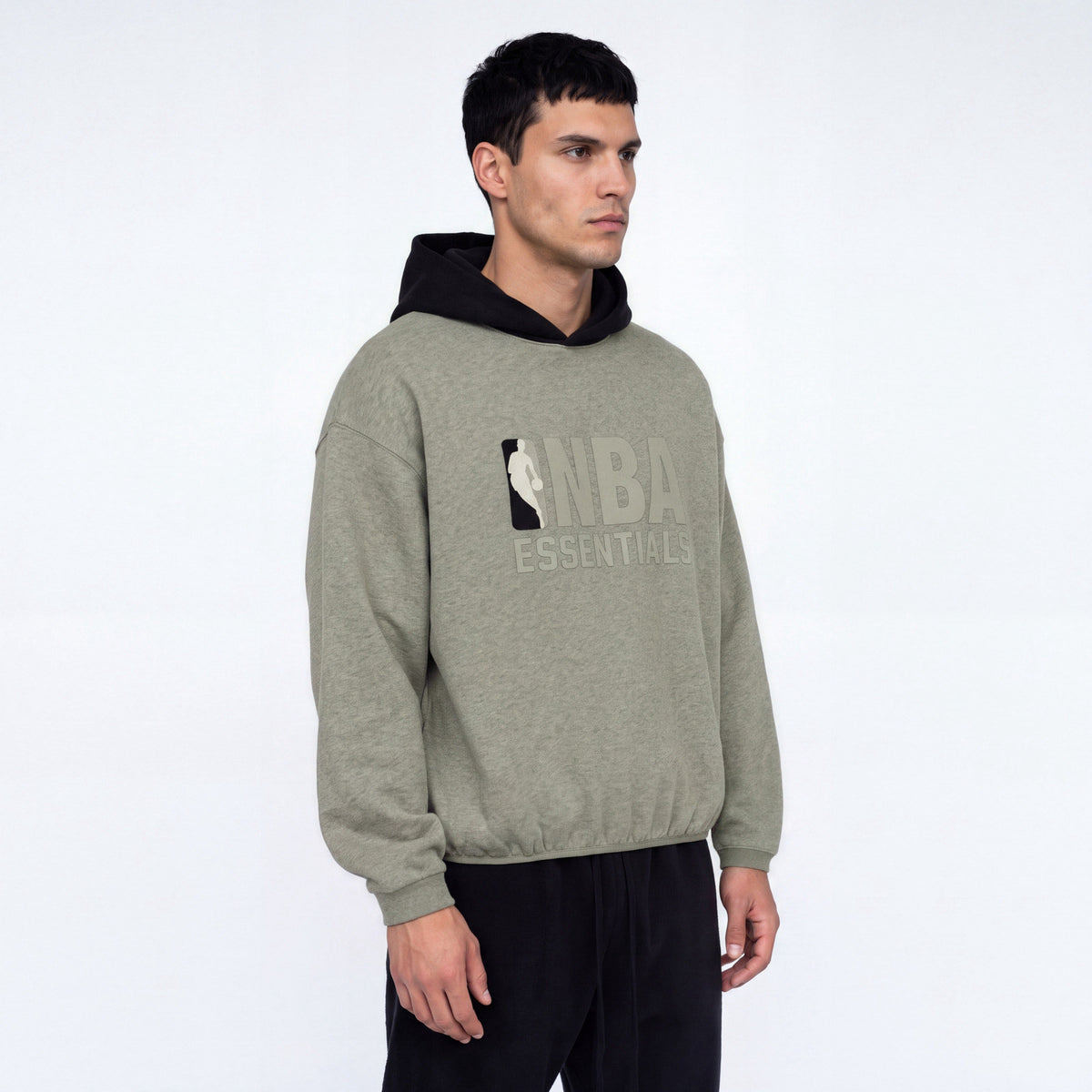 Fear of God Essentials NBA Hoodie (SS25) Warm Heather Grey ADONIO