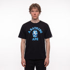 tričko BAPE ABC Camo College T-Shirt Black/Blue SS25 1L30-110-005 ADONIO