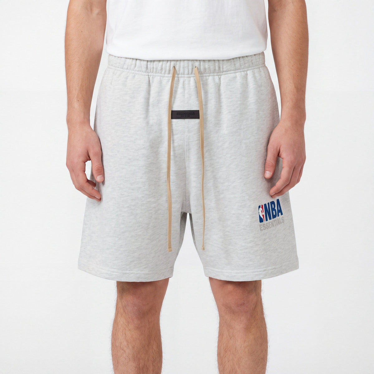 tepláky Fear of God Essentials NBA Sweatshorts (SS25) Light Heather 160AL244000F ADONIO