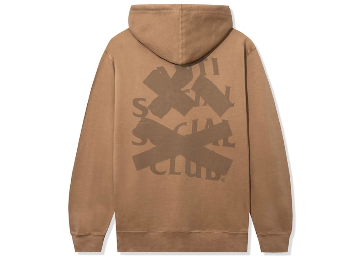 Anti Social Social Club Cancelled Tonal Hoodie Saddle