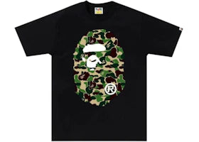 BAPE ABC Camo Big Ape Head T-Shirt Black/Green
