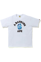 tričko BAPE ABC Camo College T-Shirt White/Blue ADONIO