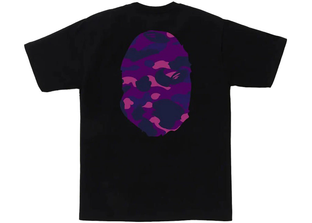BAPE Color Camo Big Ape Head T-Shirt Black/Purple