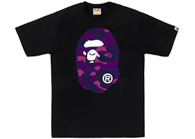 BAPE Color Camo Big Ape Head T-Shirt Black/Purple
