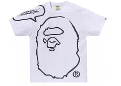 BAPE x Joshua Vides Ape Head T-Shirt White