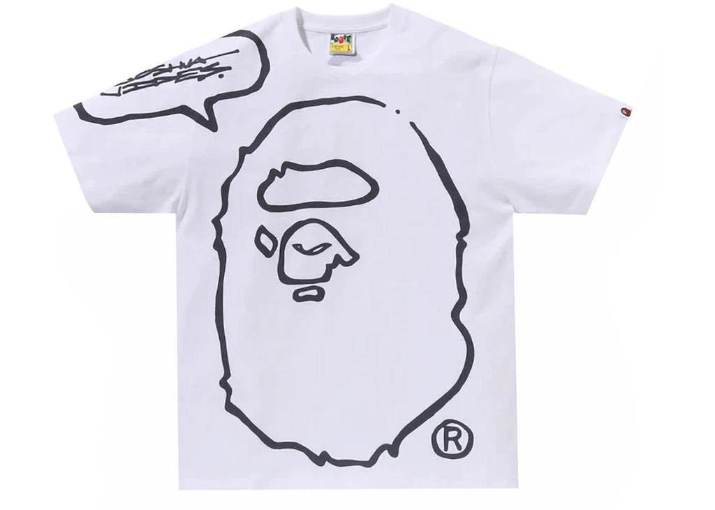 BAPE x Joshua Vides Ape Head T-Shirt White