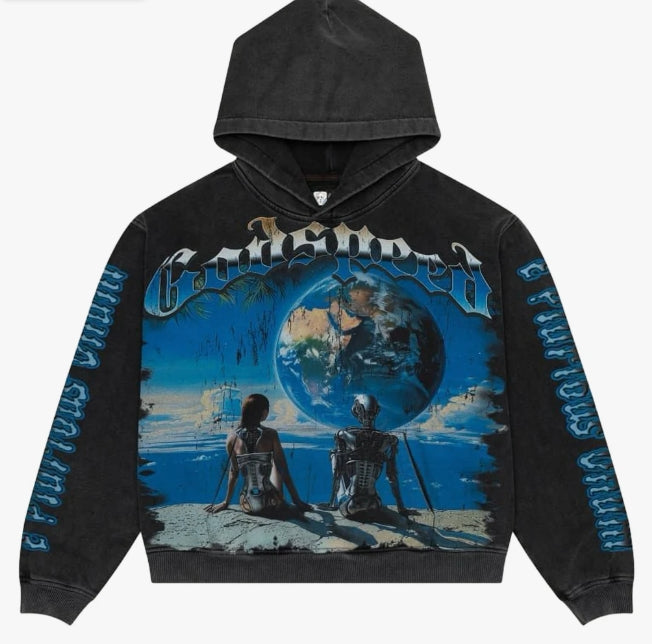 Godspeed Artificial Love Hoodie Washed Black