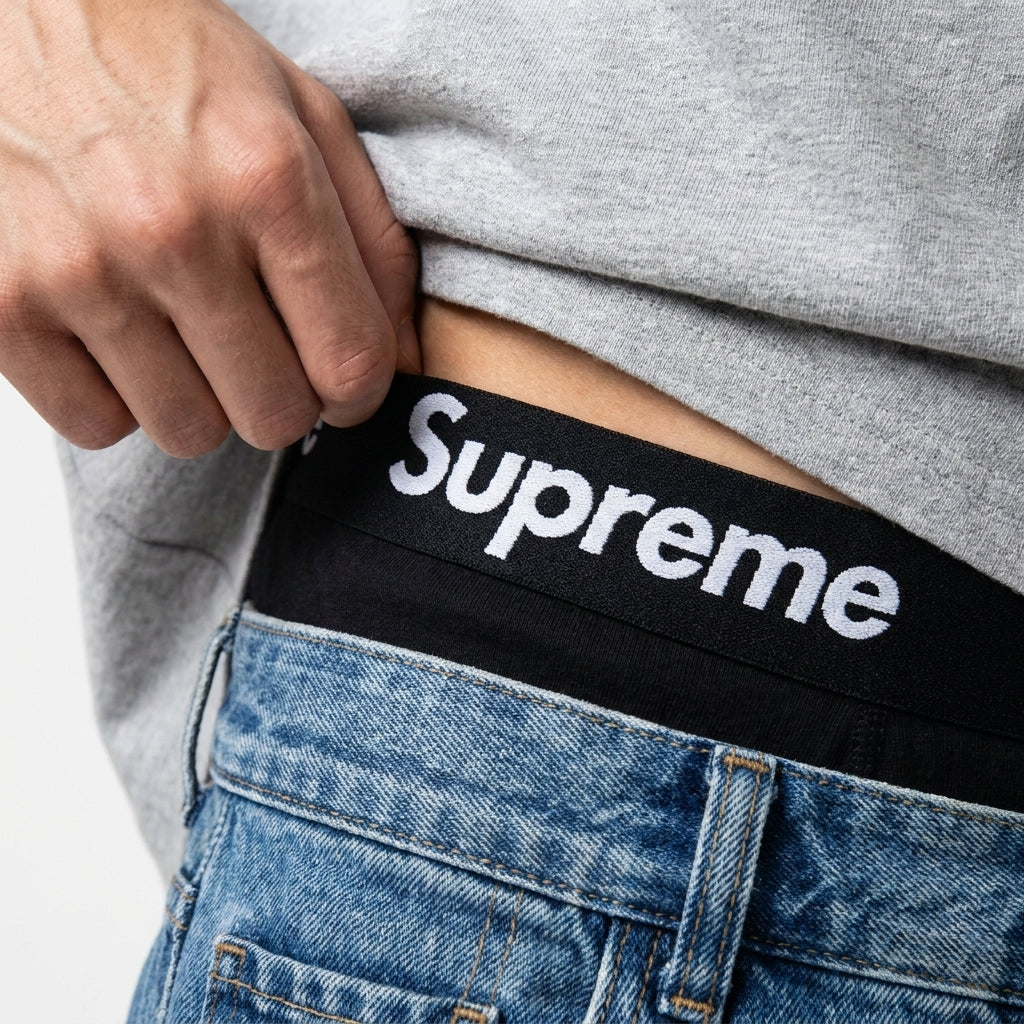 Supreme Hanes Boxer Briefs (4 Pack) Black ADONIO